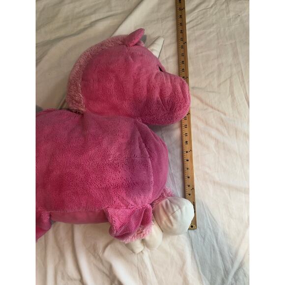 Unicorn Pink Large Plush Squishy Floppy Stuffed Toy 24" x 18" Animal Adventure - Picture 7 of 8